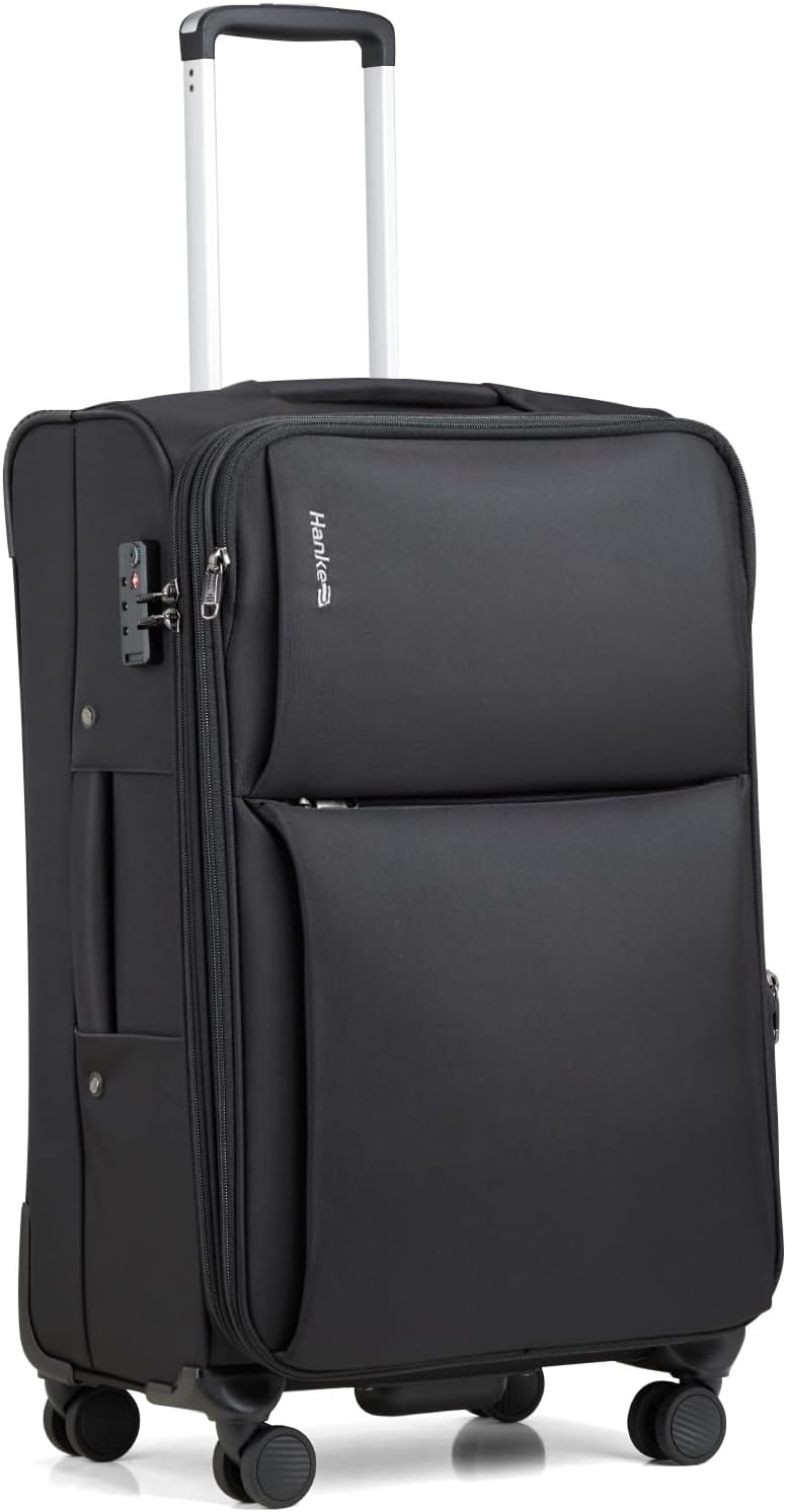 16 Inch Underseat Cabin Suitcase with Spinner Wheels and Combination Lock