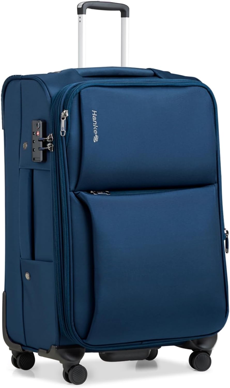 16 Inch Underseat Cabin Suitcase with Spinner Wheels and Combination Lock