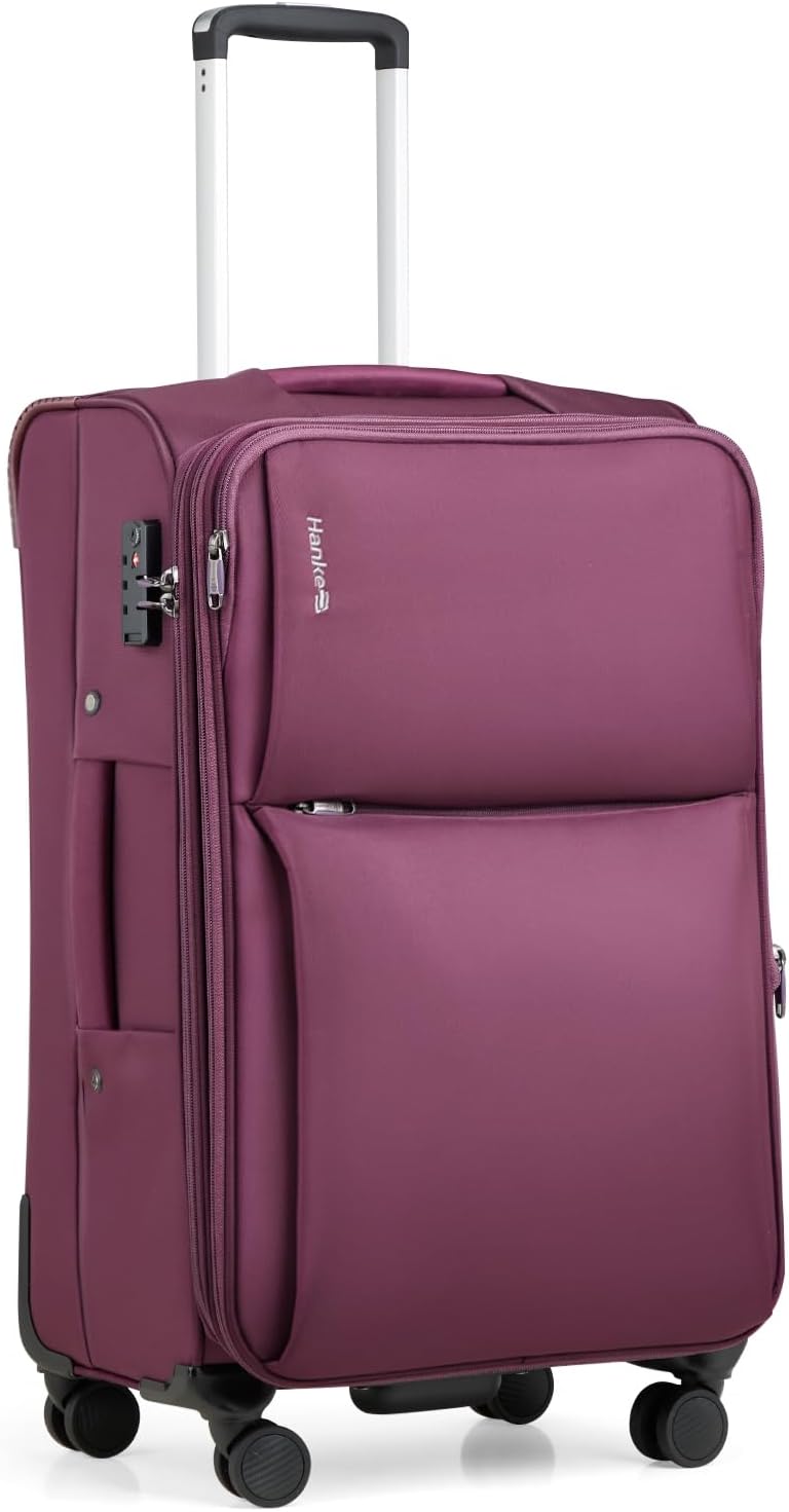 16 Inch Underseat Cabin Suitcase with Spinner Wheels and Combination Lock