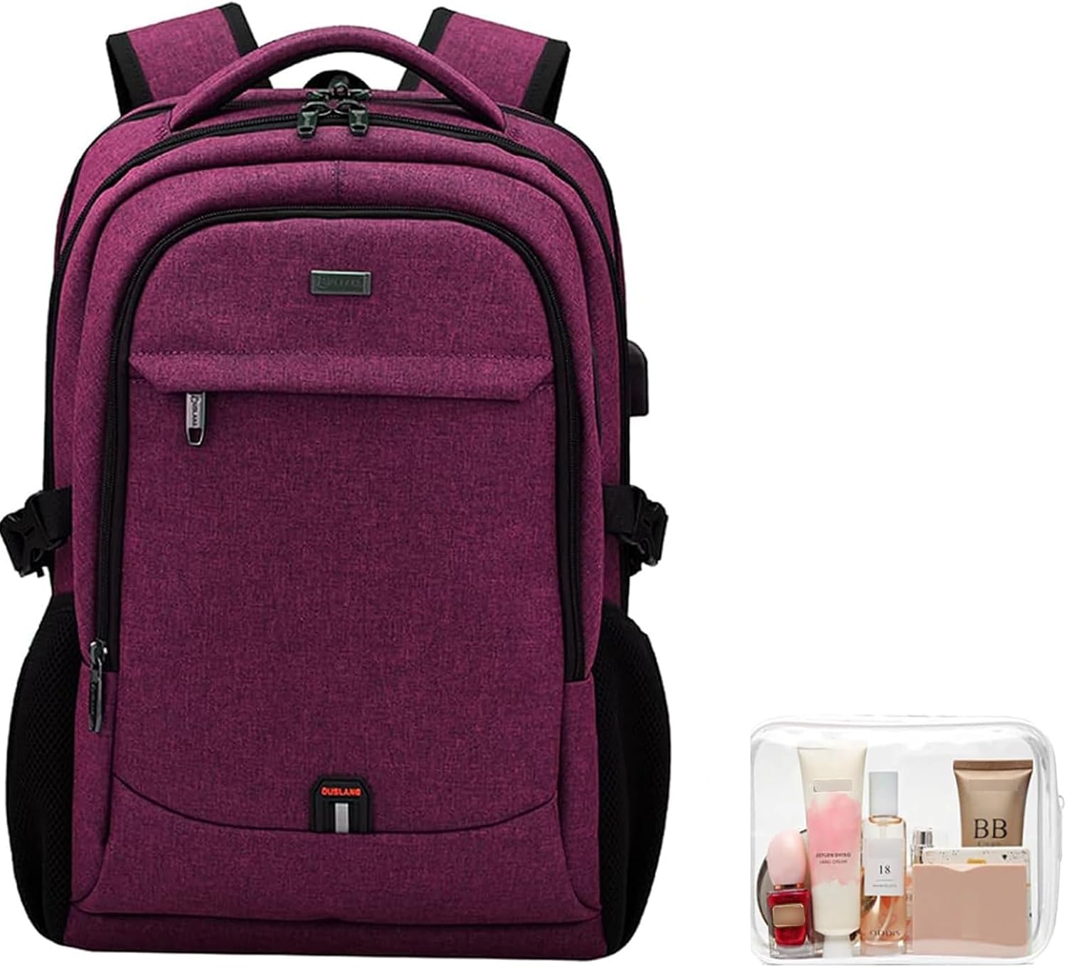 17 Inch Laptop Backpack with USB Charging Port, Water Resistant