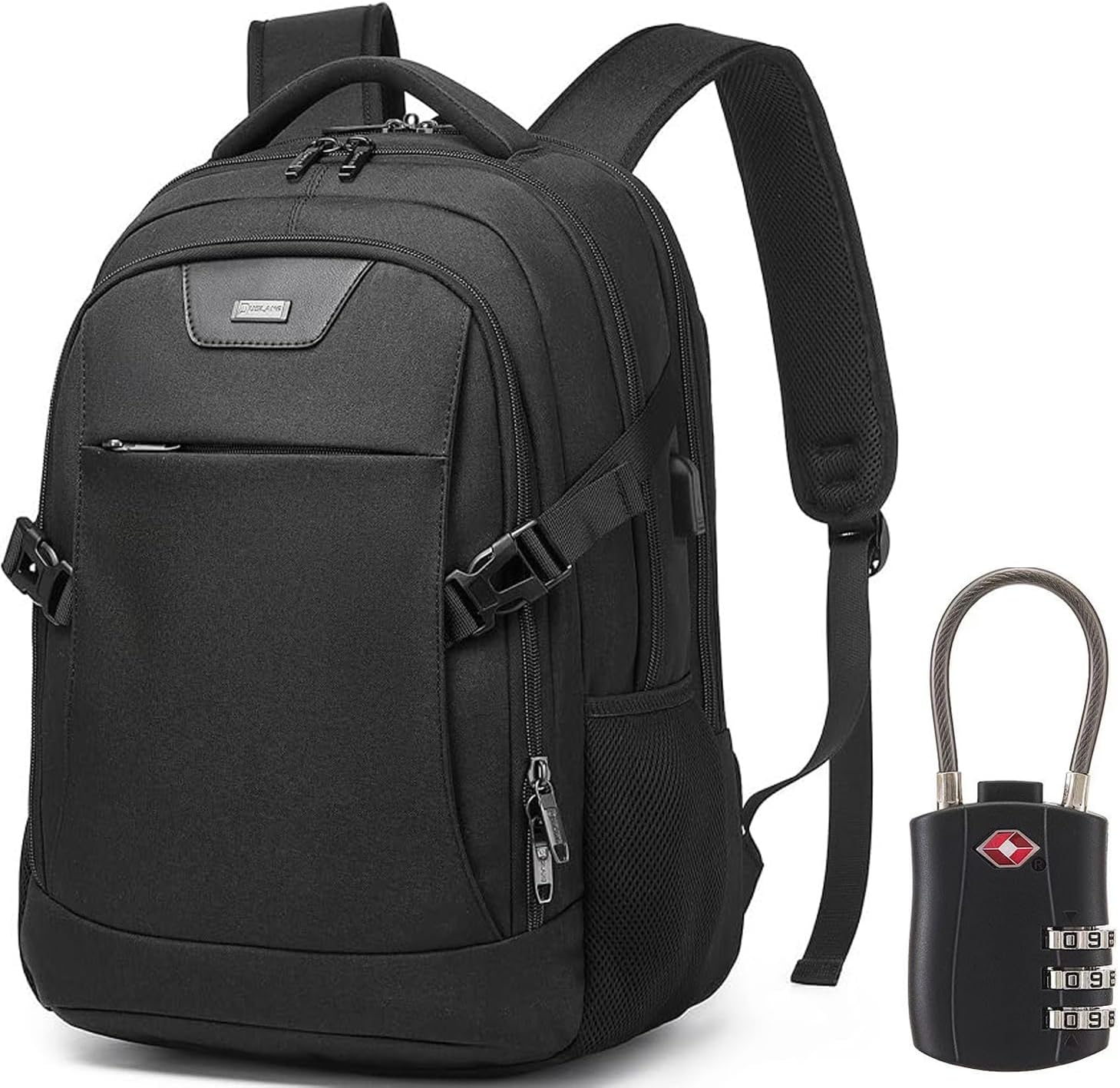 17 Inch Laptop Backpack with USB Charging Port, Water Resistant