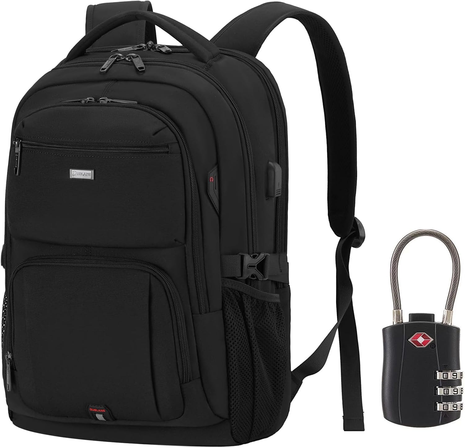 17 Inch Laptop Backpack with USB Charging Port, Water Resistant
