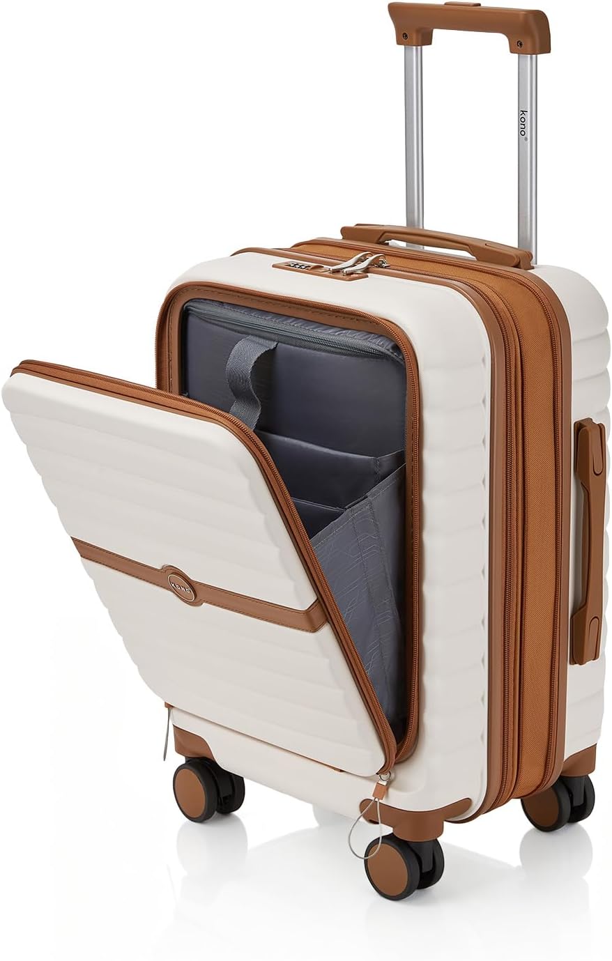 20 Inch Expandable Cabin Suitcase in Hard Shell PC and ABS