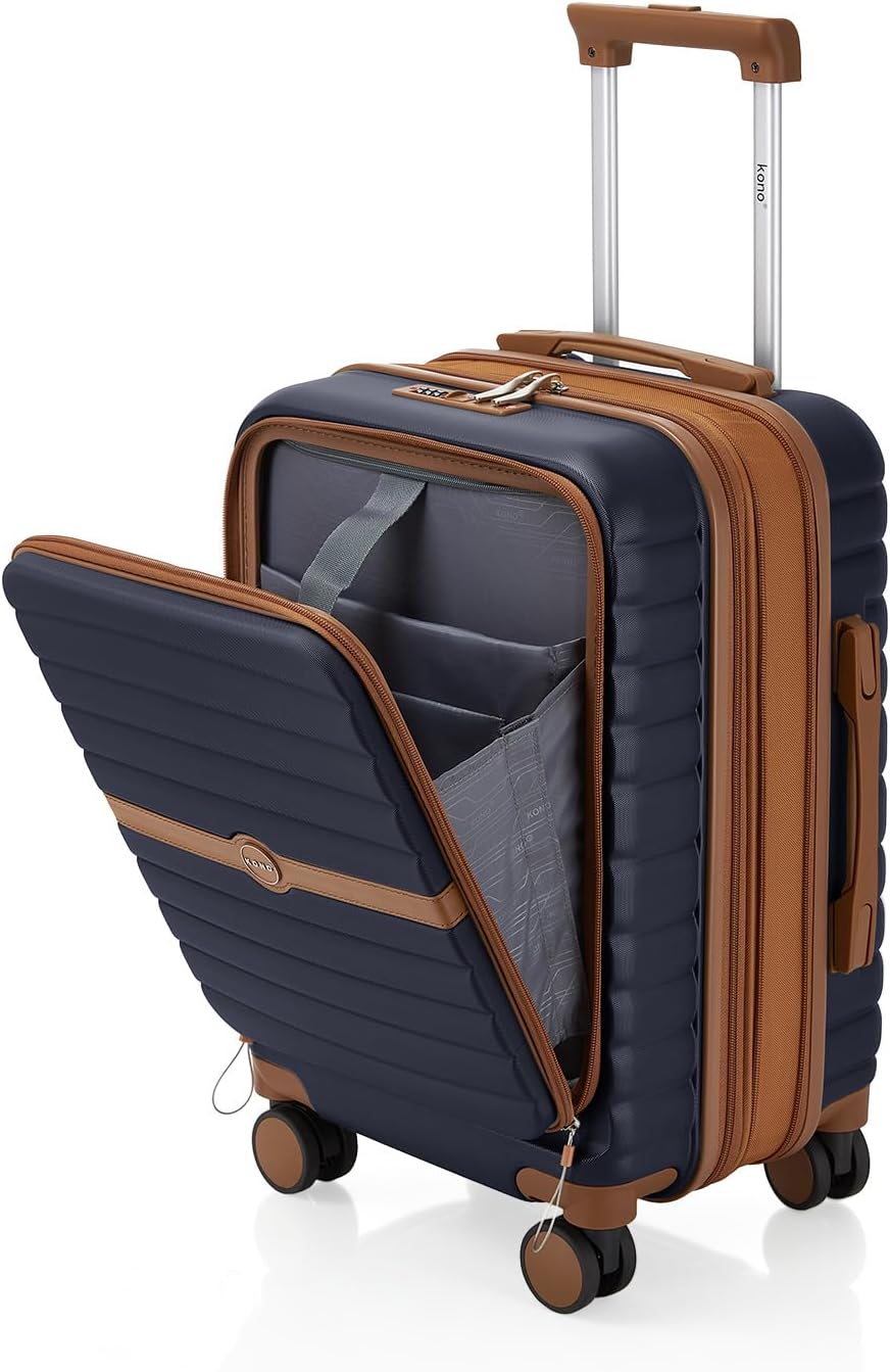 20 Inch Expandable Cabin Suitcase in Hard Shell PC and ABS