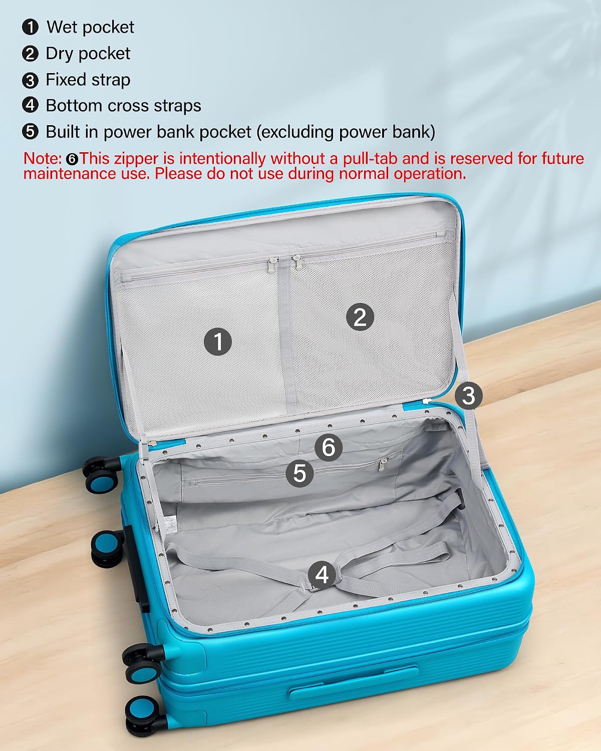 28 Inch Expandable Hard Shell Suitcase with Spinner Wheels, Top Opening