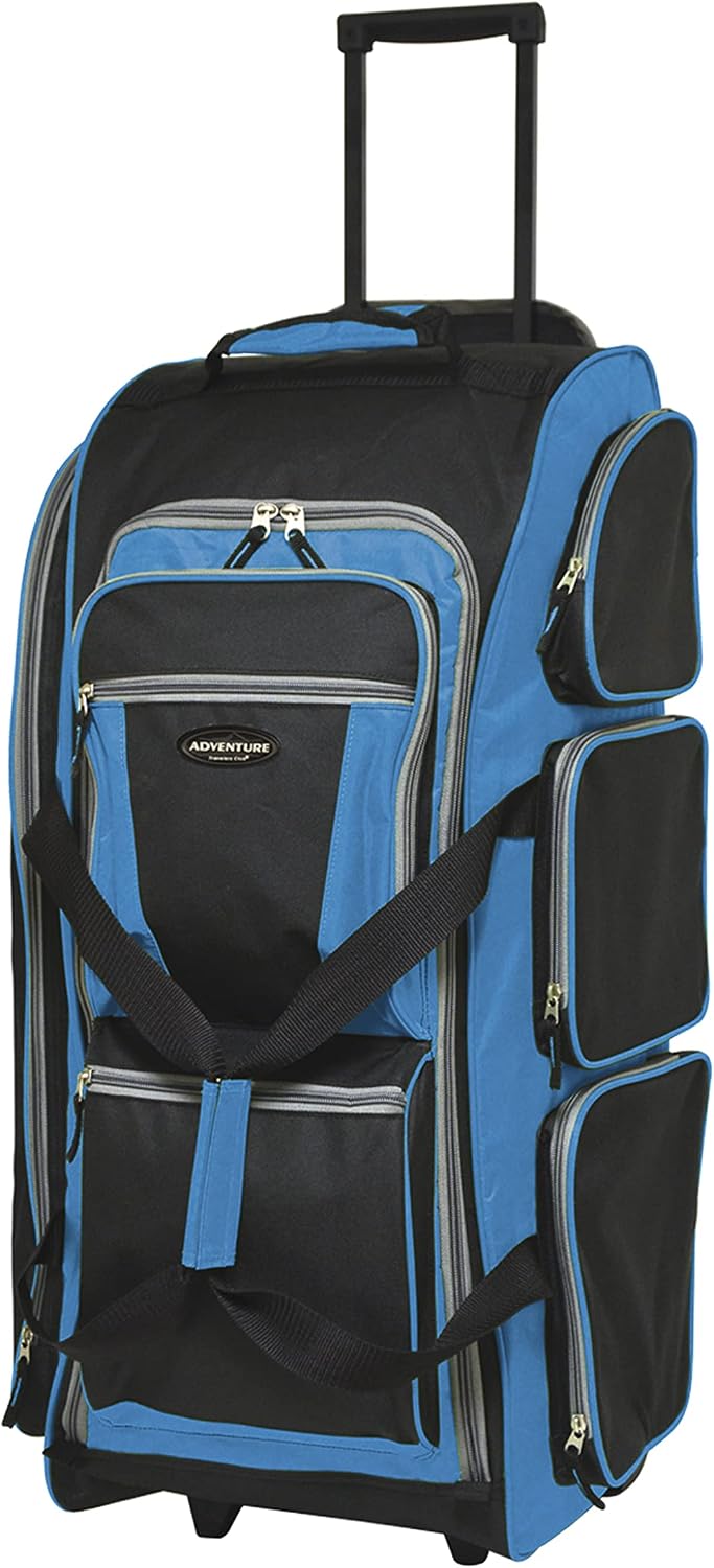 30 Inch Multi Pocket Upright Rolling Duffel Bag