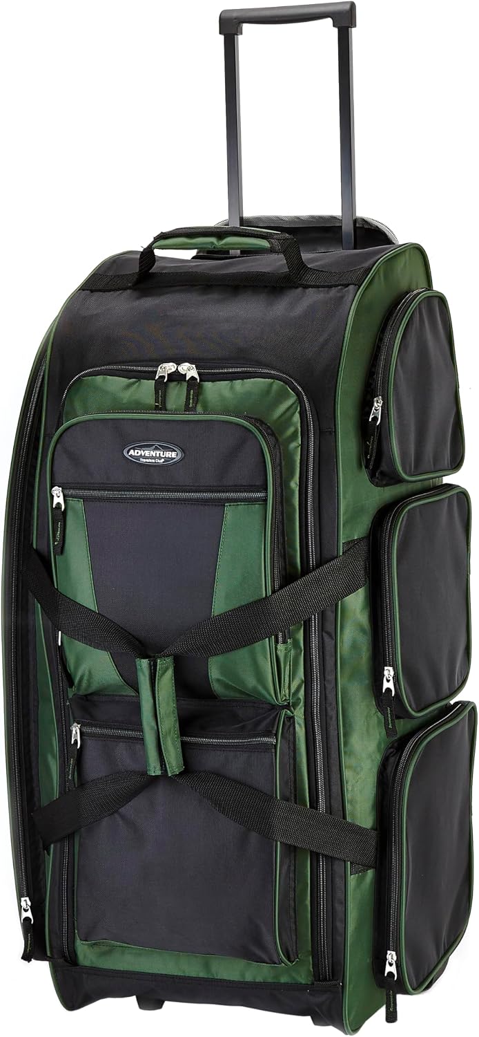 30 Inch Multi Pocket Upright Rolling Duffel Bag