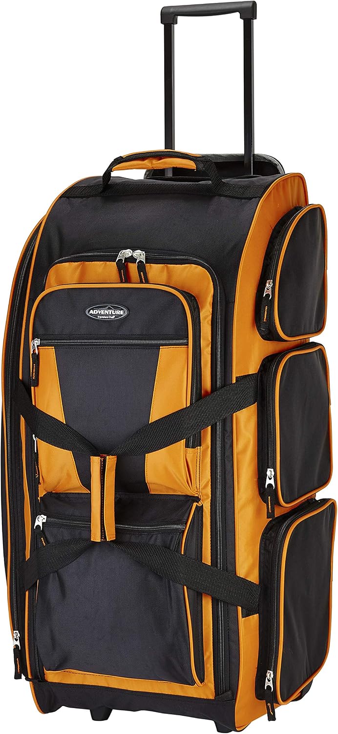 30 Inch Multi Pocket Upright Rolling Duffel Bag