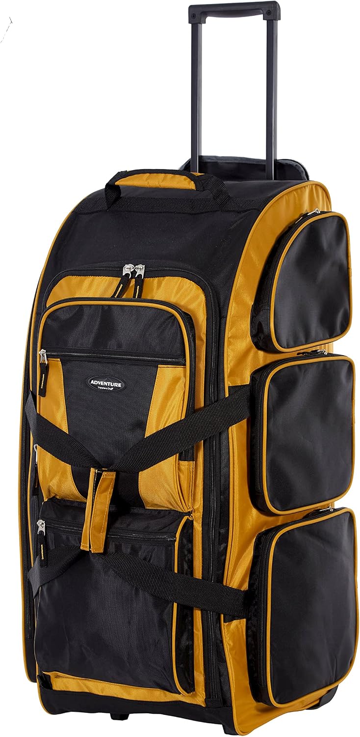 30 Inch Multi Pocket Upright Rolling Duffel Bag