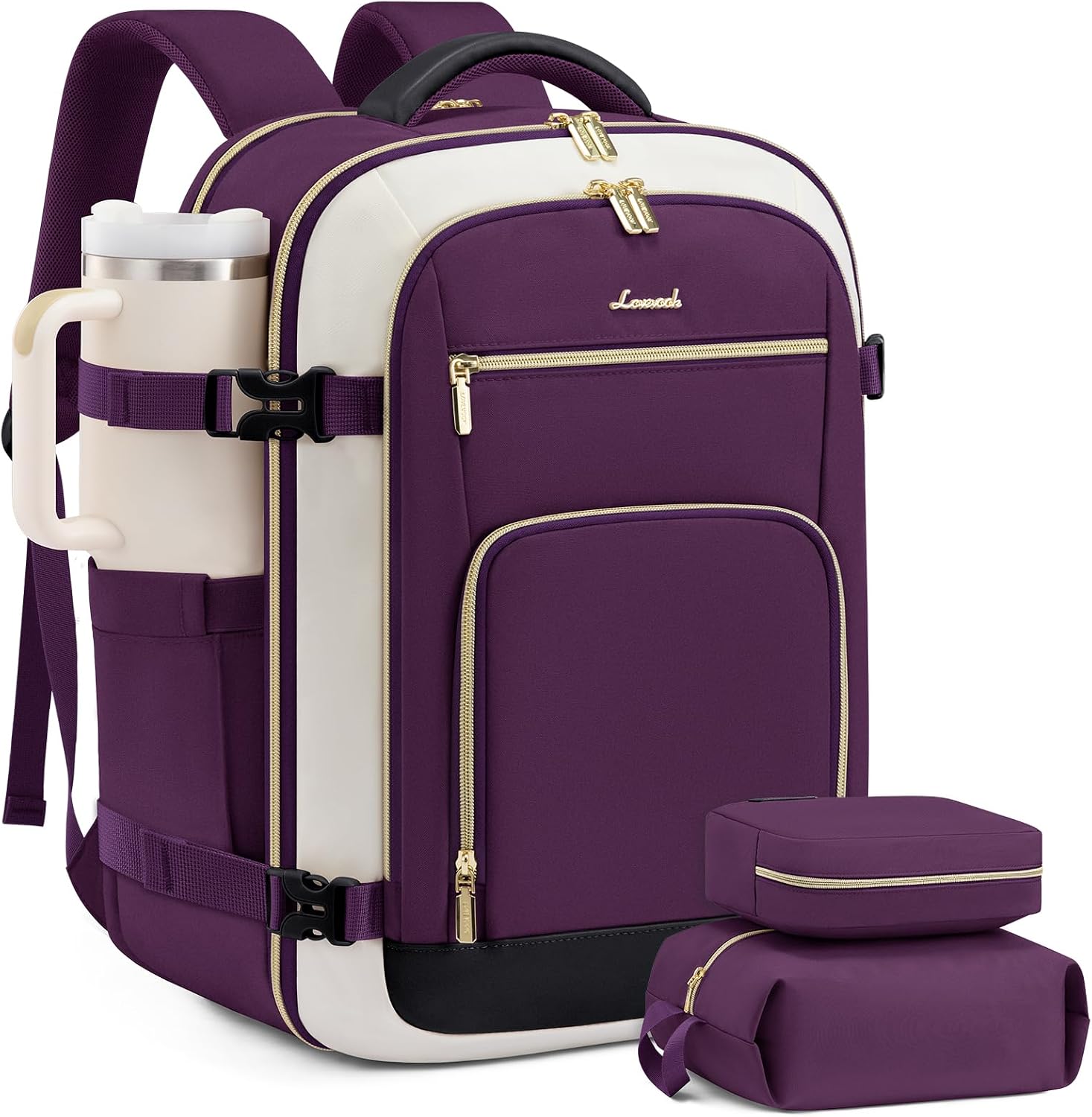 40L Cabin Travel Backpack for Women, Fits a 17 Inch Laptop