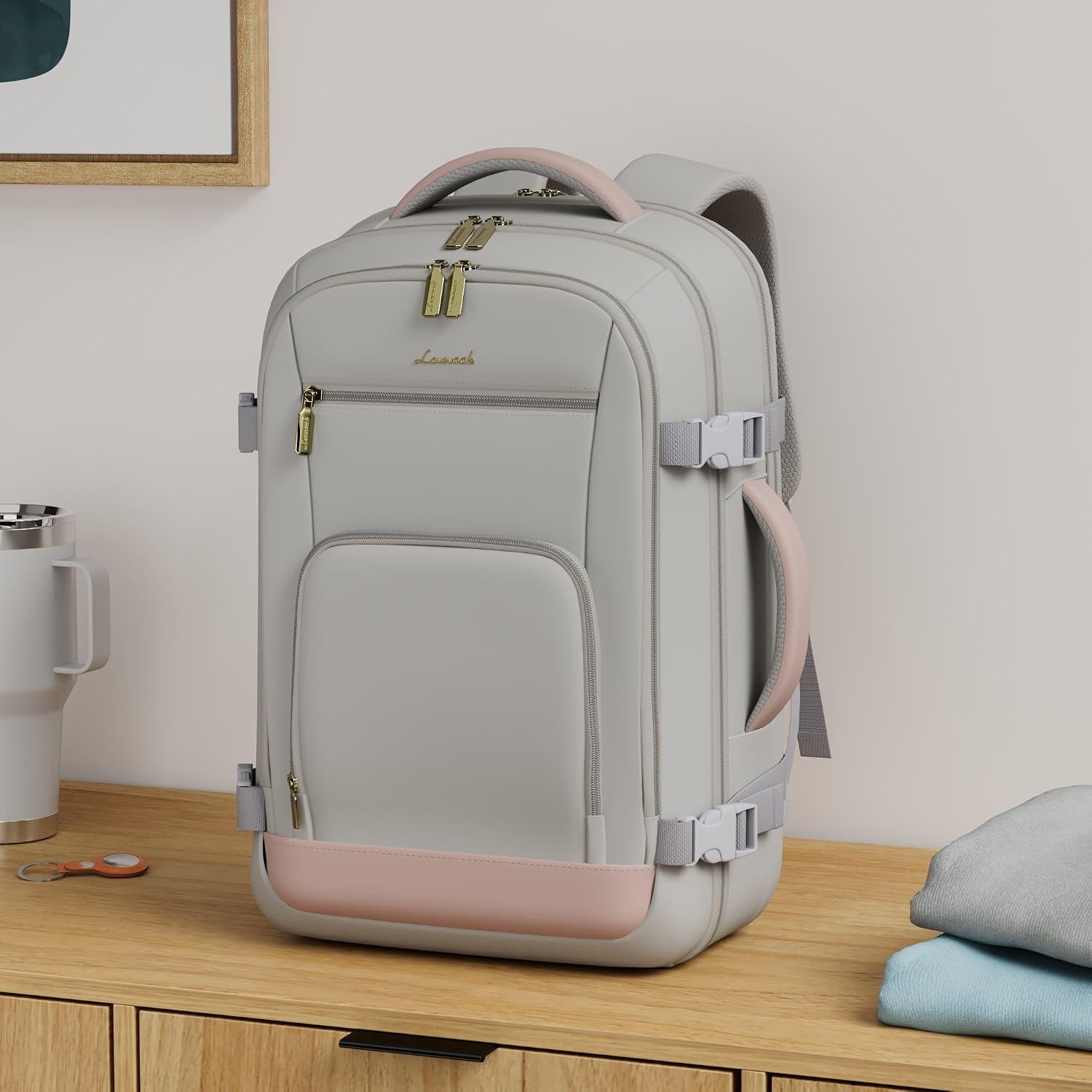 40L Cabin Travel Backpack for Women, Fits a 17 Inch Laptop