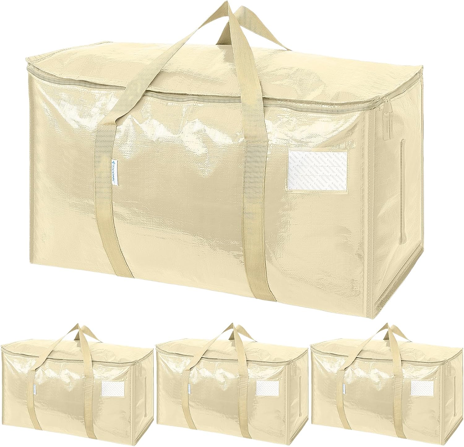 6 Pack Extra Large Moving and Storage Bags, Heavy Duty