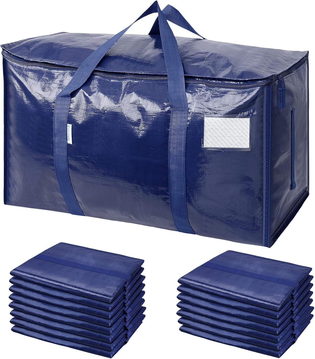 6 Pack Extra Large Moving and Storage Bags, Heavy Duty