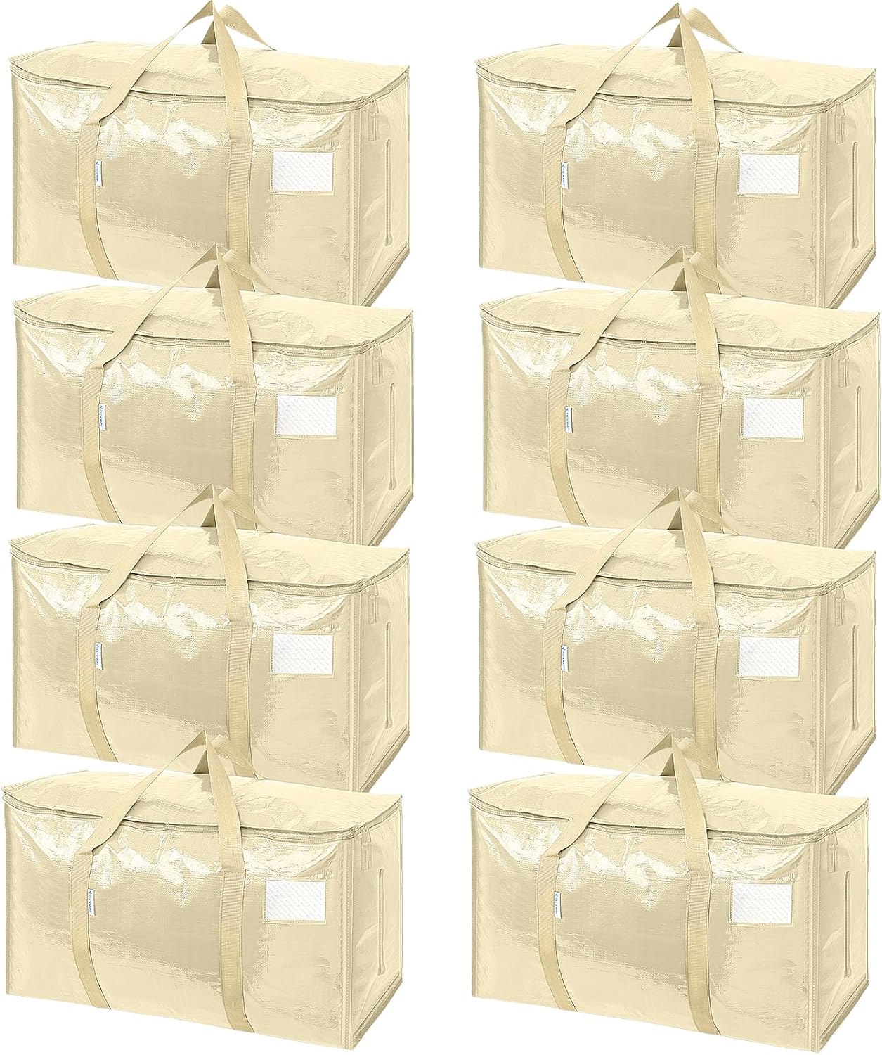 6 Pack Extra Large Moving and Storage Bags, Heavy Duty