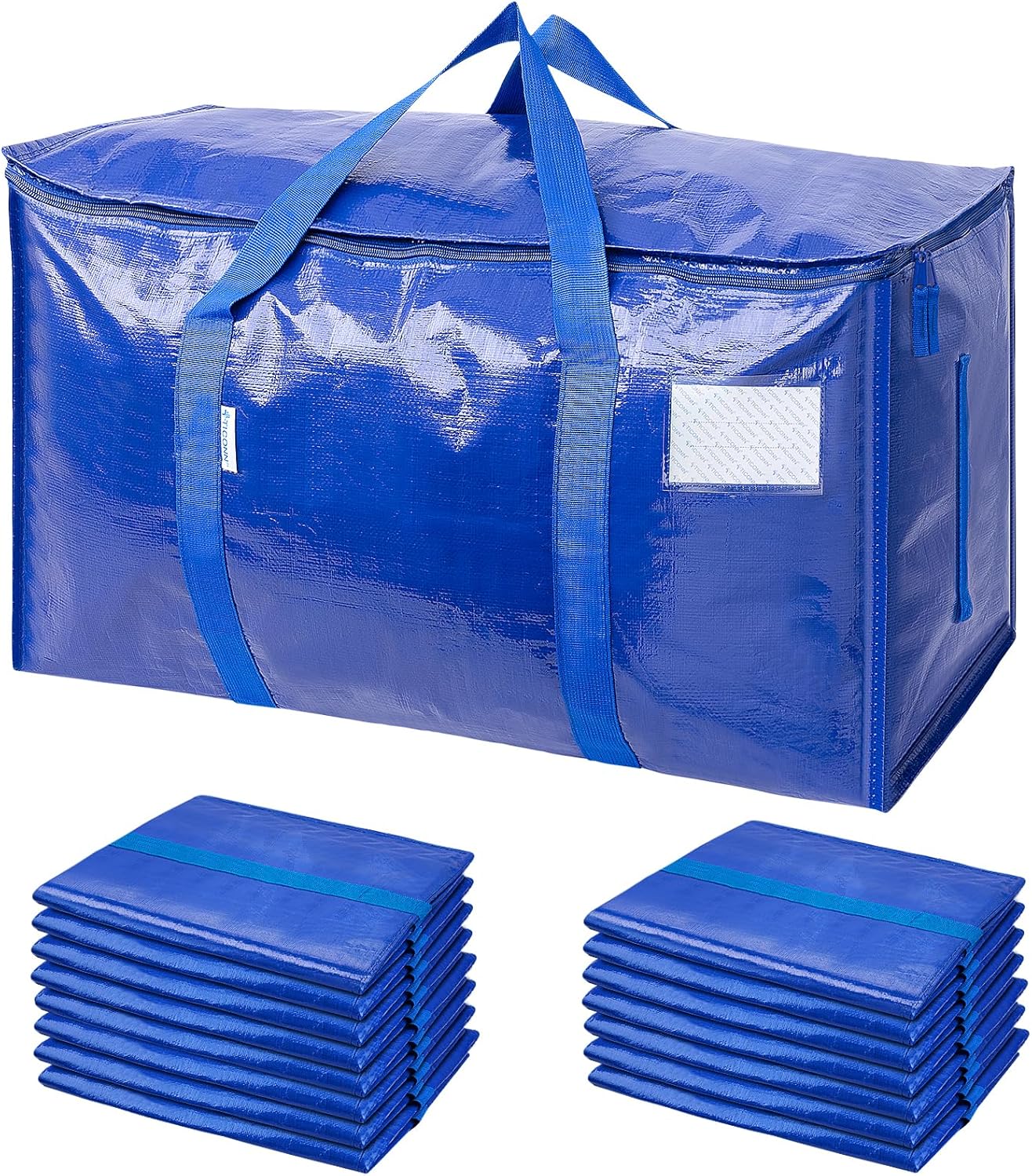 6 Pack Extra Large Moving and Storage Bags, Heavy Duty