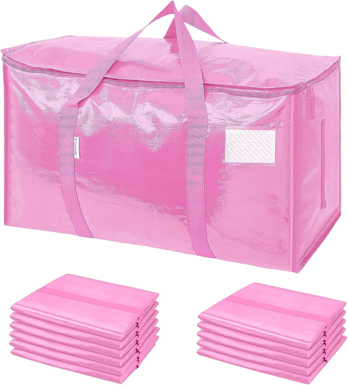 6 Pack Extra Large Moving and Storage Bags, Heavy Duty