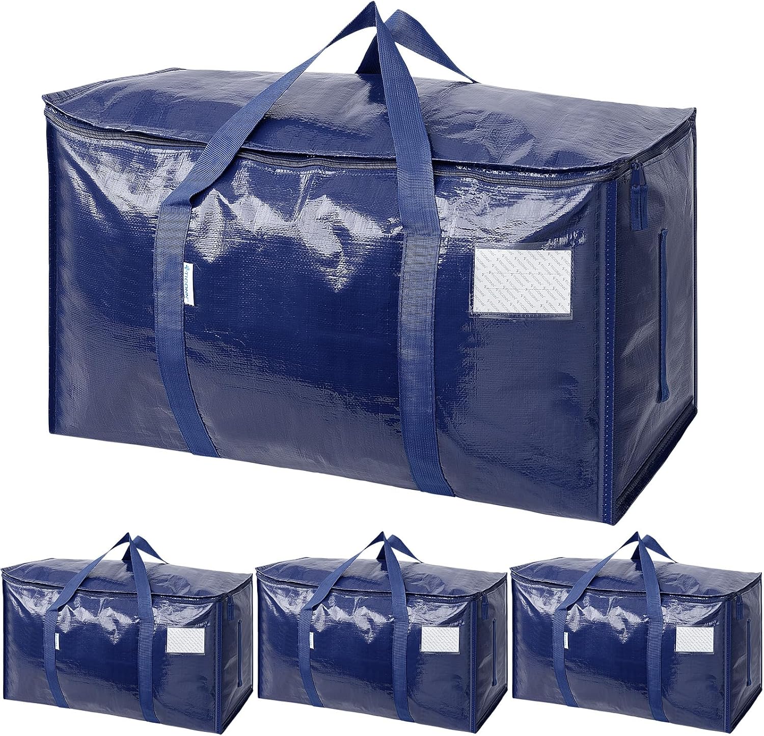 6 Pack Extra Large Moving and Storage Bags, Heavy Duty