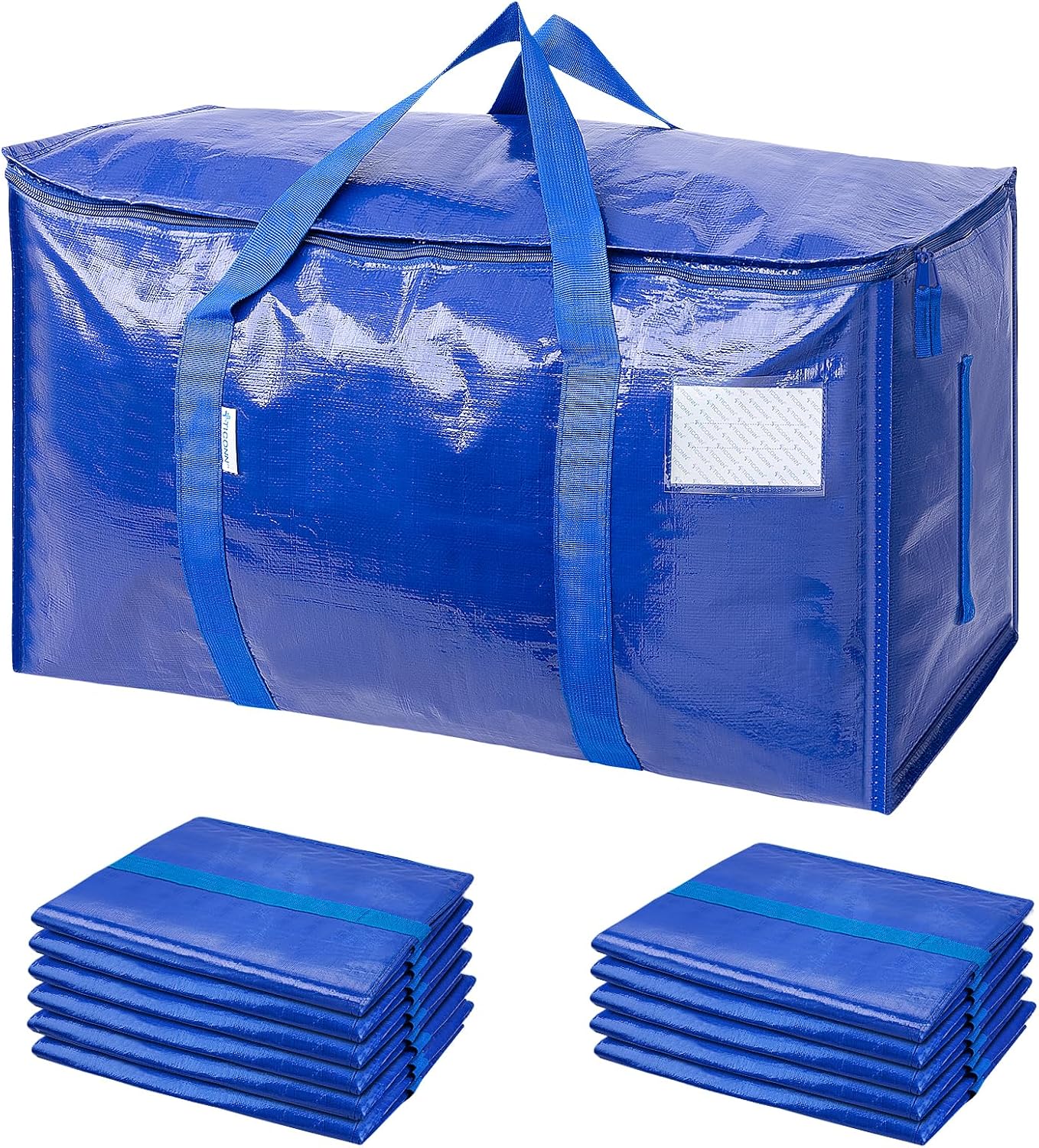 6 Pack Extra Large Moving and Storage Bags, Heavy Duty