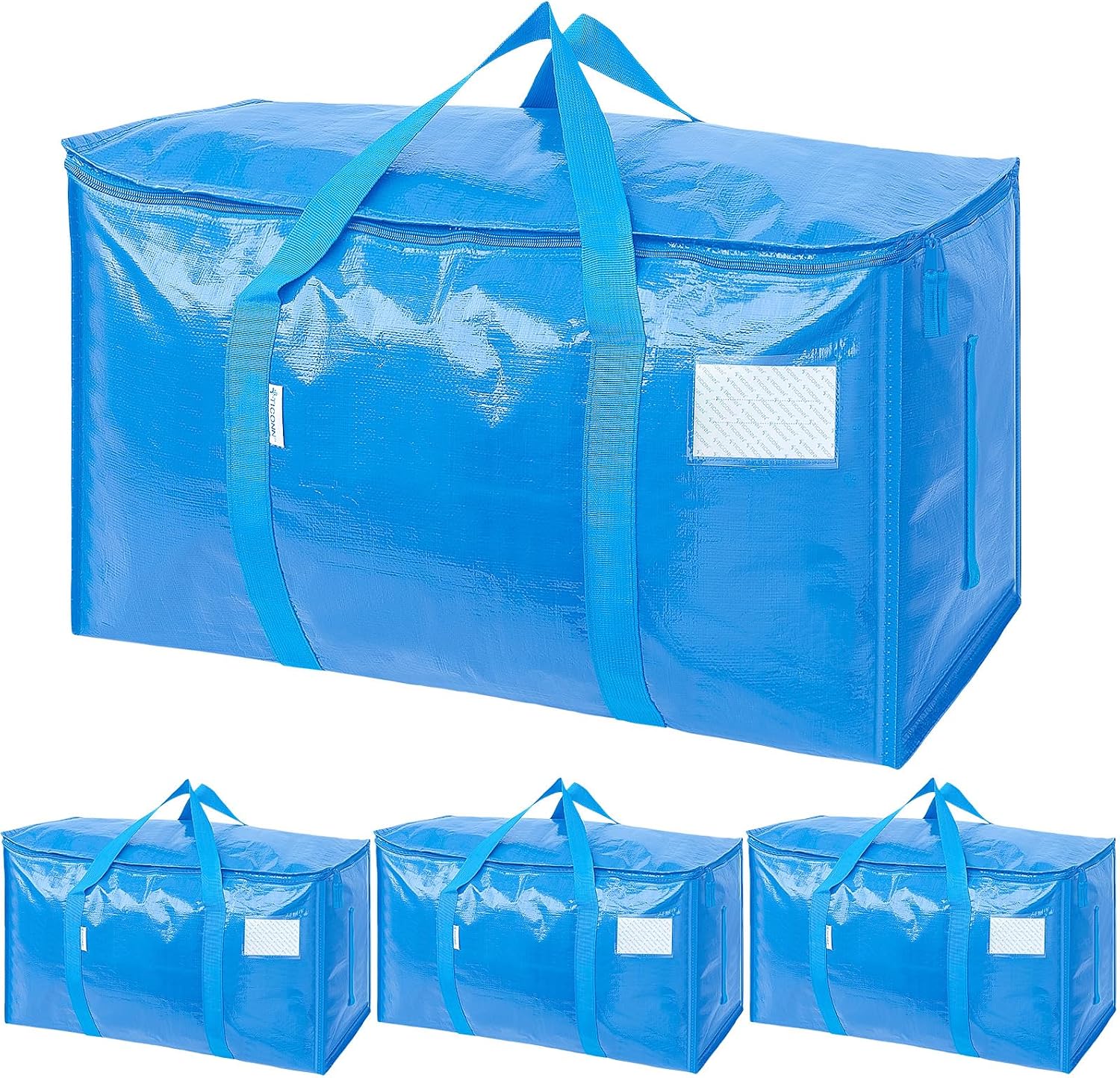 6 Pack Extra Large Moving and Storage Bags, Heavy Duty