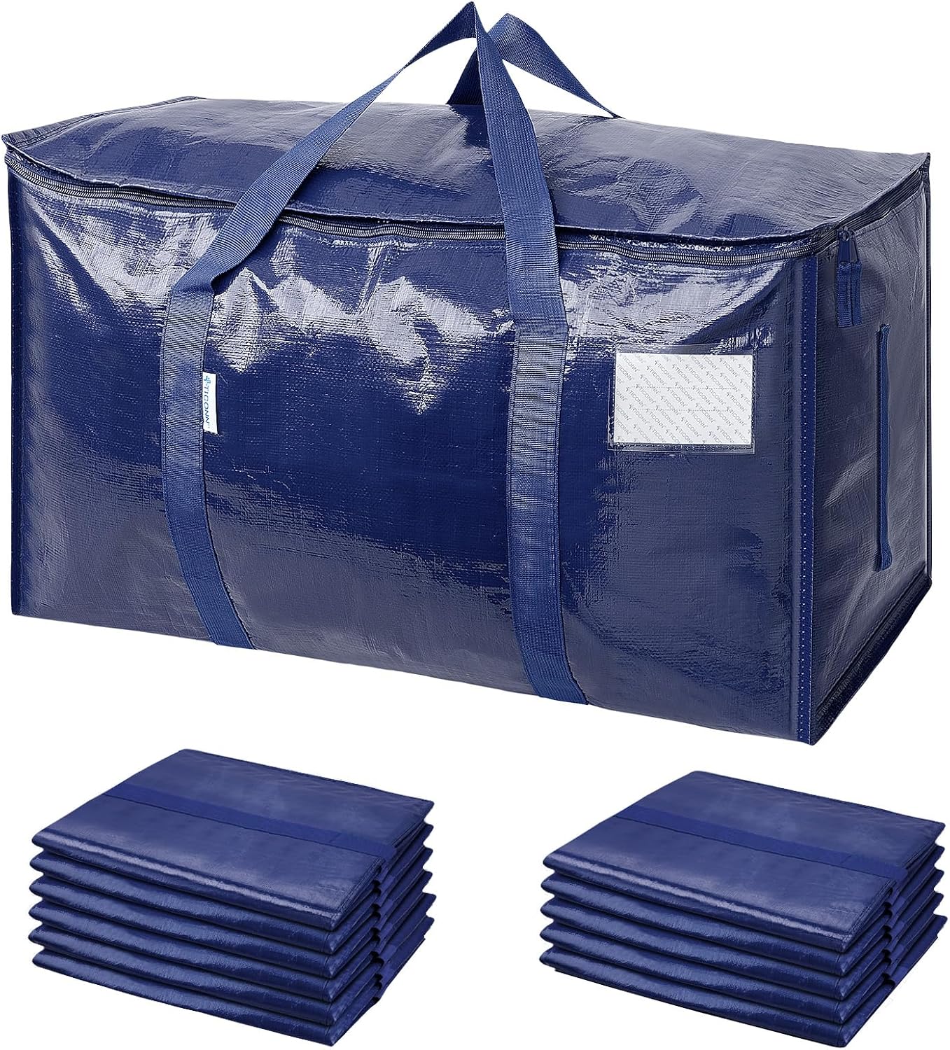6 Pack Extra Large Moving and Storage Bags, Heavy Duty