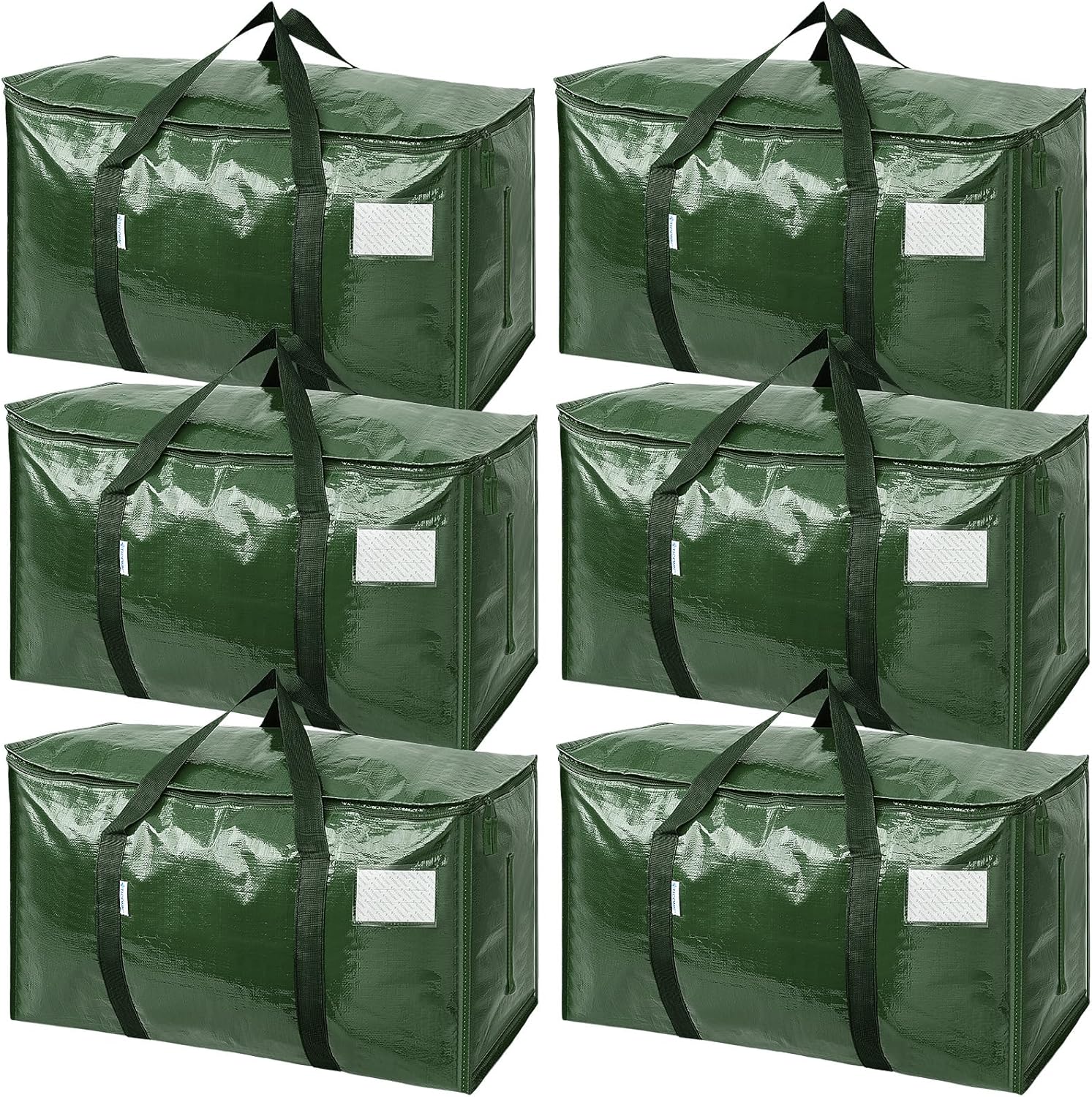 6 Pack Extra Large Moving and Storage Bags, Heavy Duty
