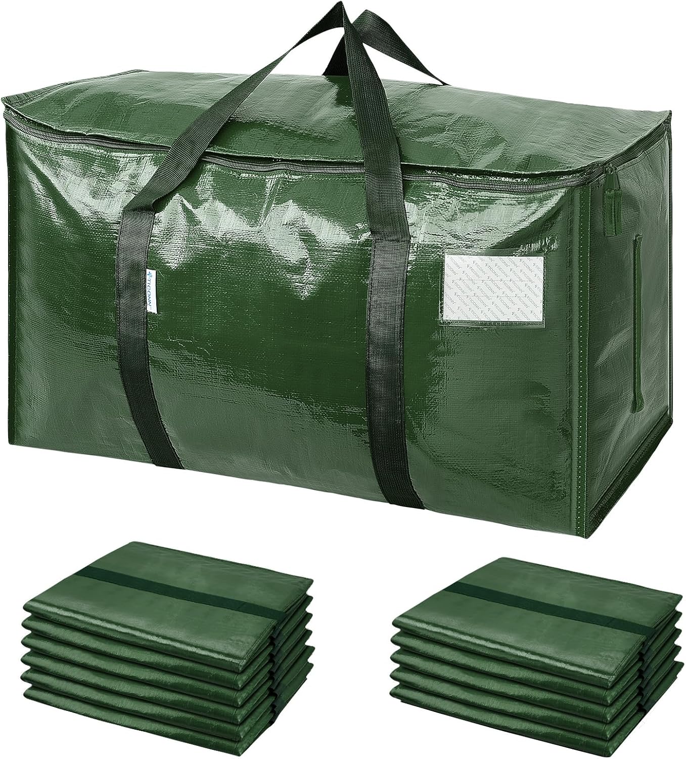 6 Pack Extra Large Moving and Storage Bags, Heavy Duty