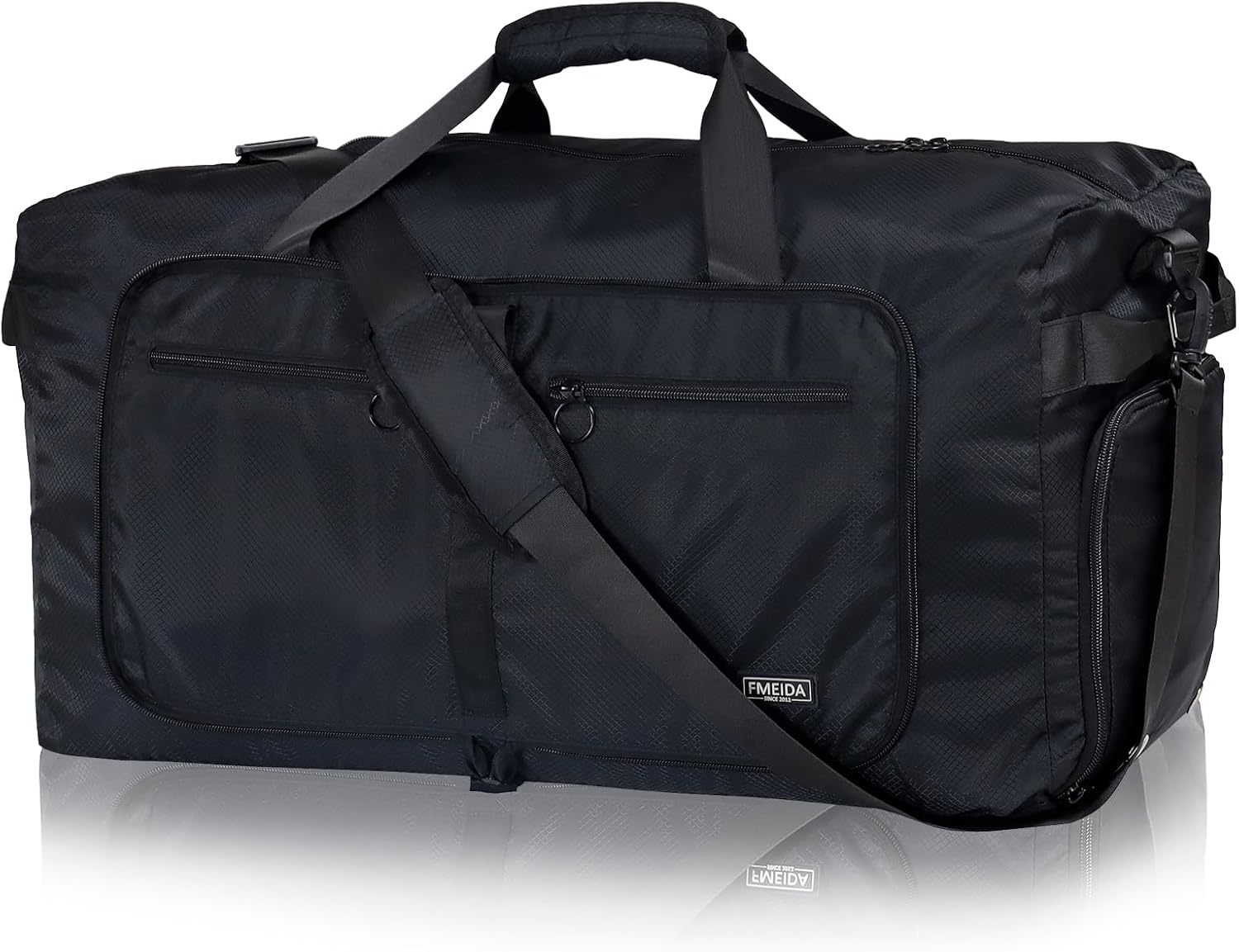 65L Foldable Travel Duffle Bag with Shoe Compartment