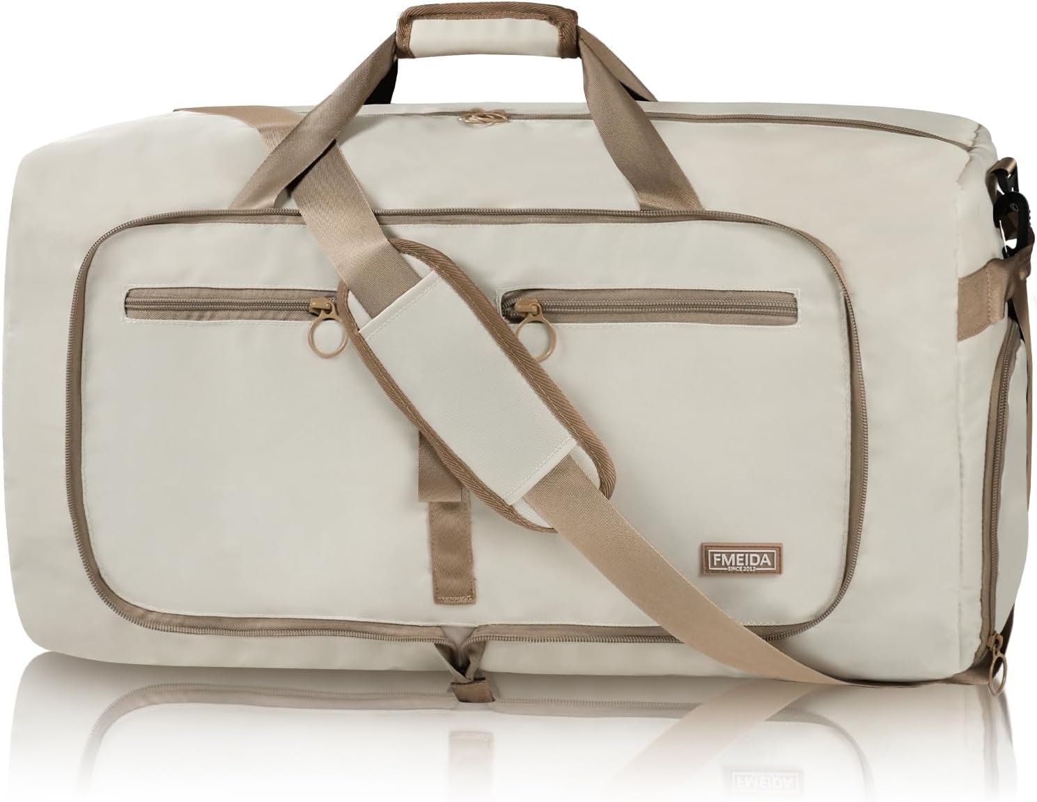 65L Foldable Travel Duffle Bag with Shoe Compartment