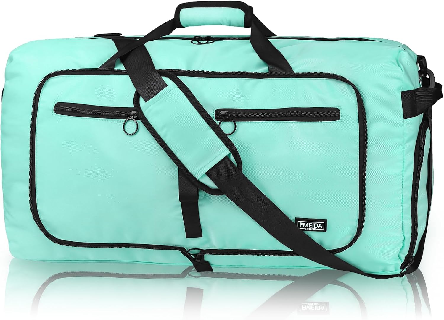 65L Foldable Travel Duffle Bag with Shoe Compartment