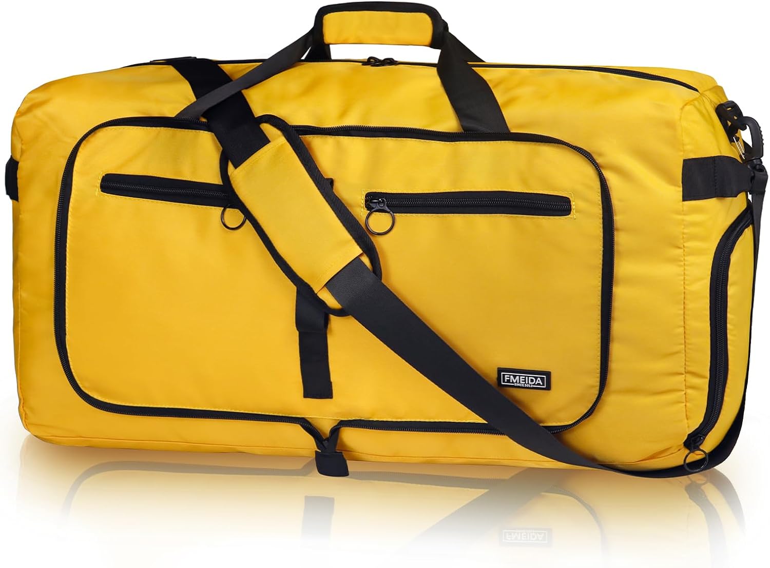 65L Foldable Travel Duffle Bag with Shoe Compartment