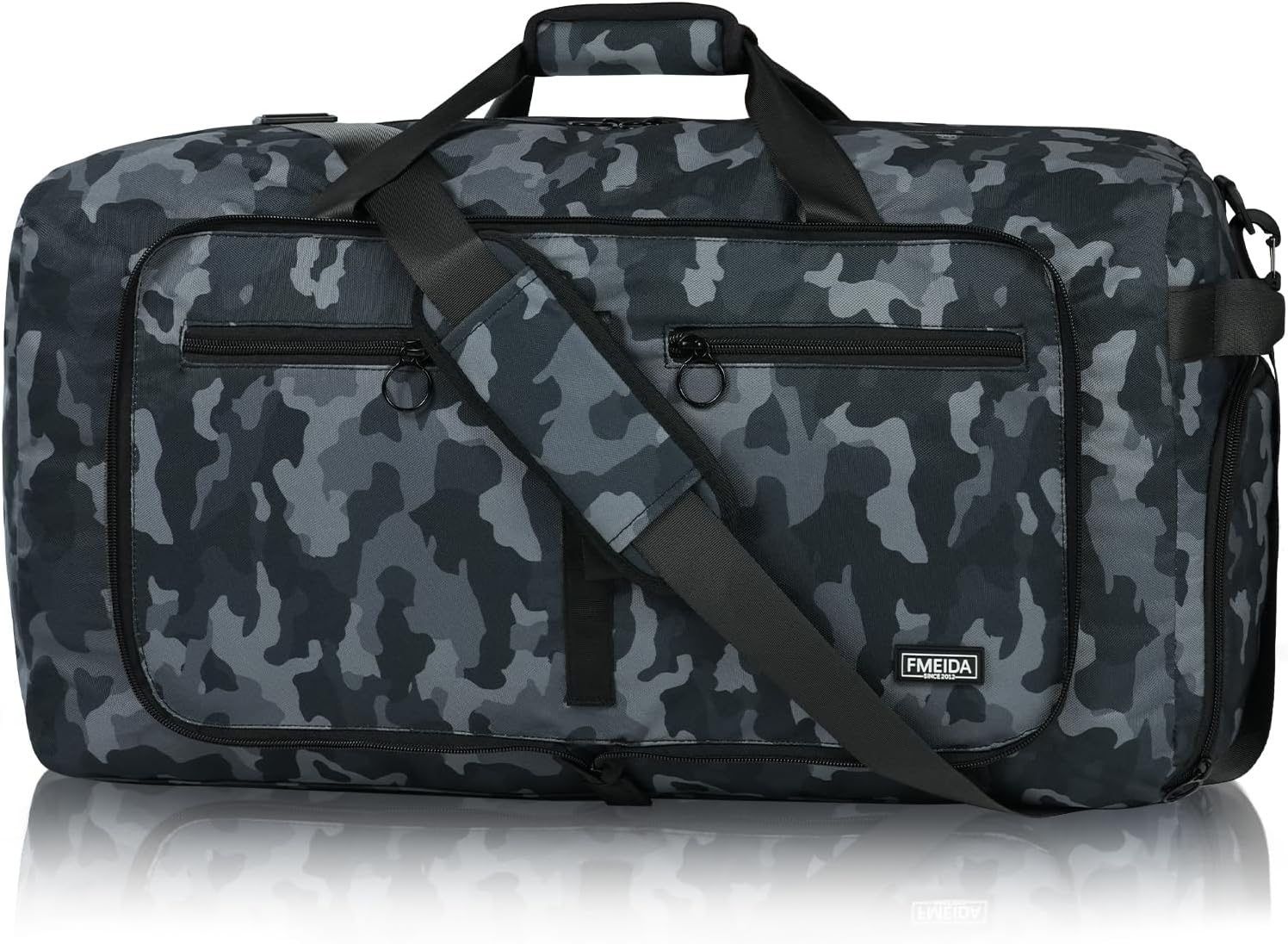 65L Foldable Travel Duffle Bag with Shoe Compartment