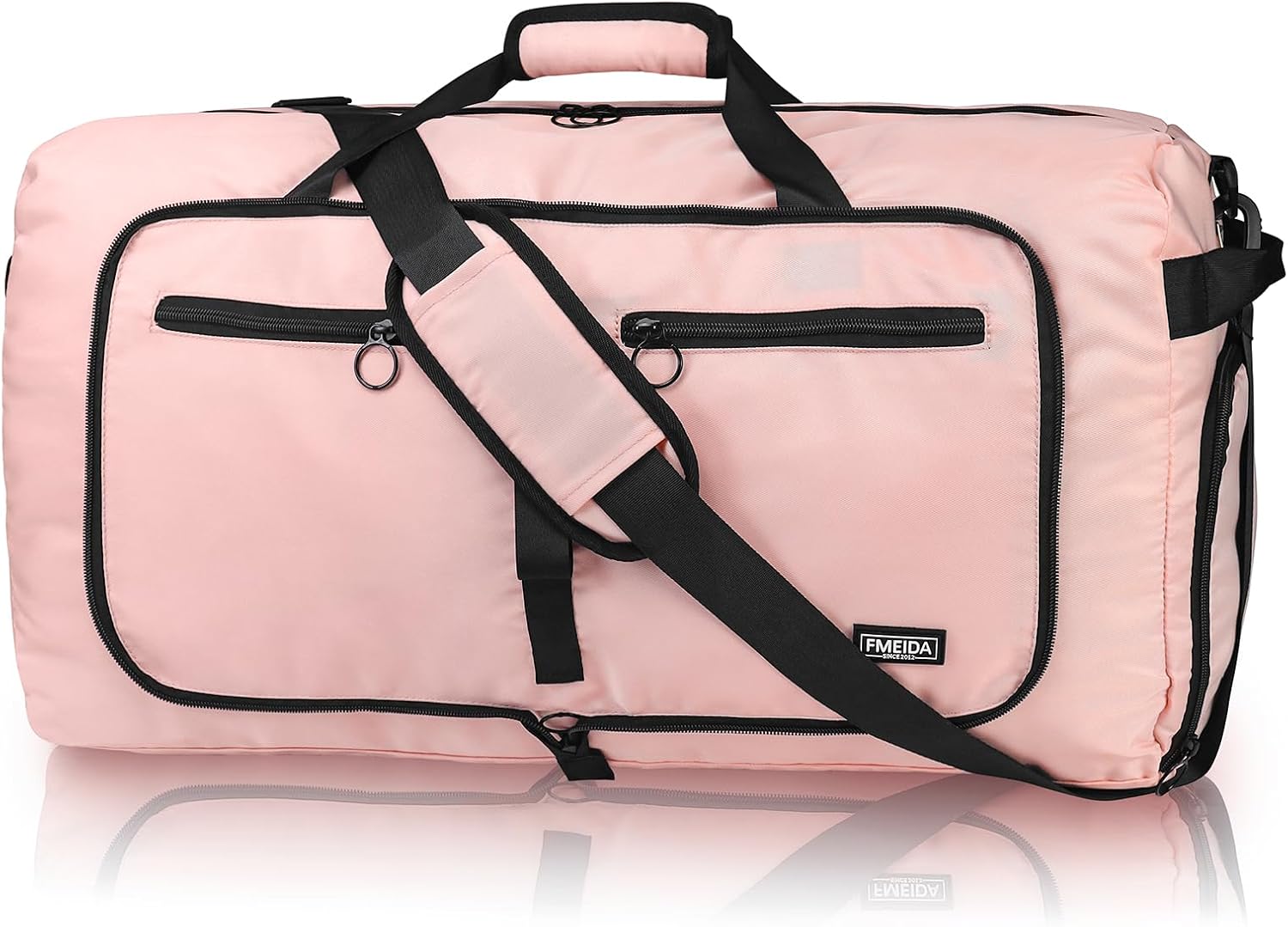 65L Foldable Travel Duffle Bag with Shoe Compartment