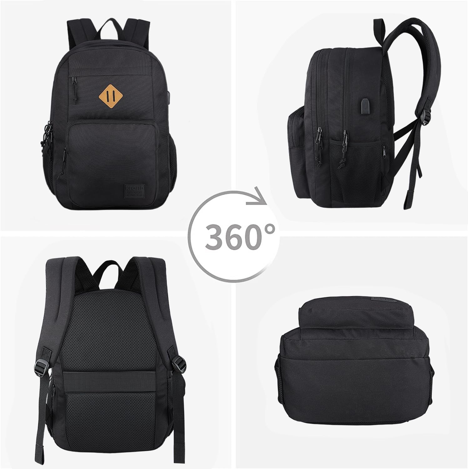 Anti Theft Laptop Backpack with USB Charging Port for Work and College