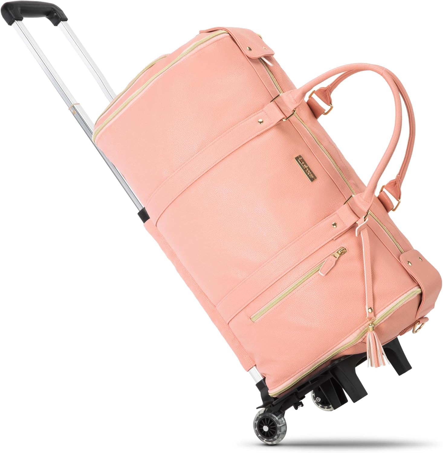 Convertible Cabin Garment Roller Bag with Shoe Pouch and Shoulder Strap