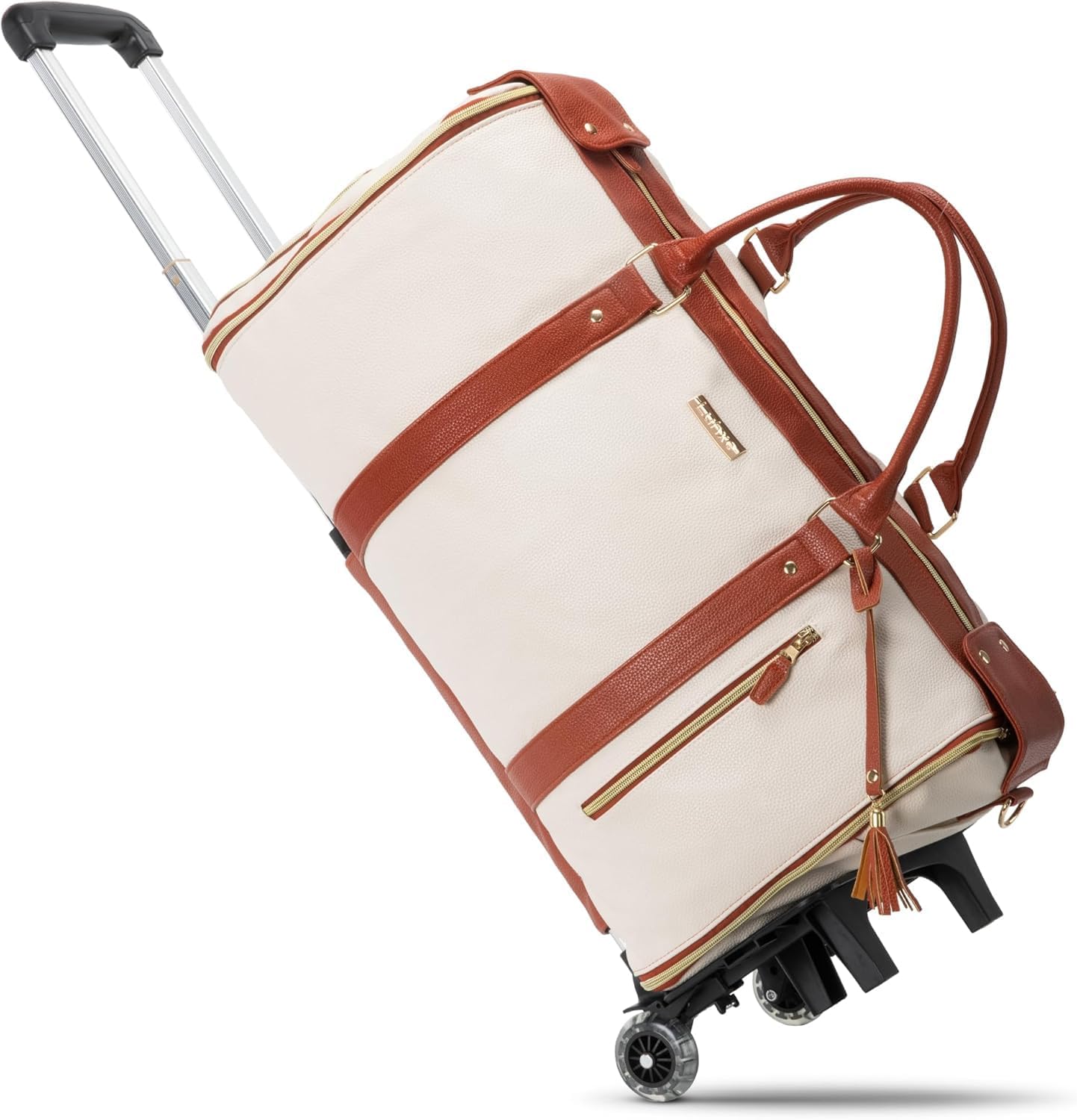 Convertible Cabin Garment Roller Bag with Shoe Pouch and Shoulder Strap
